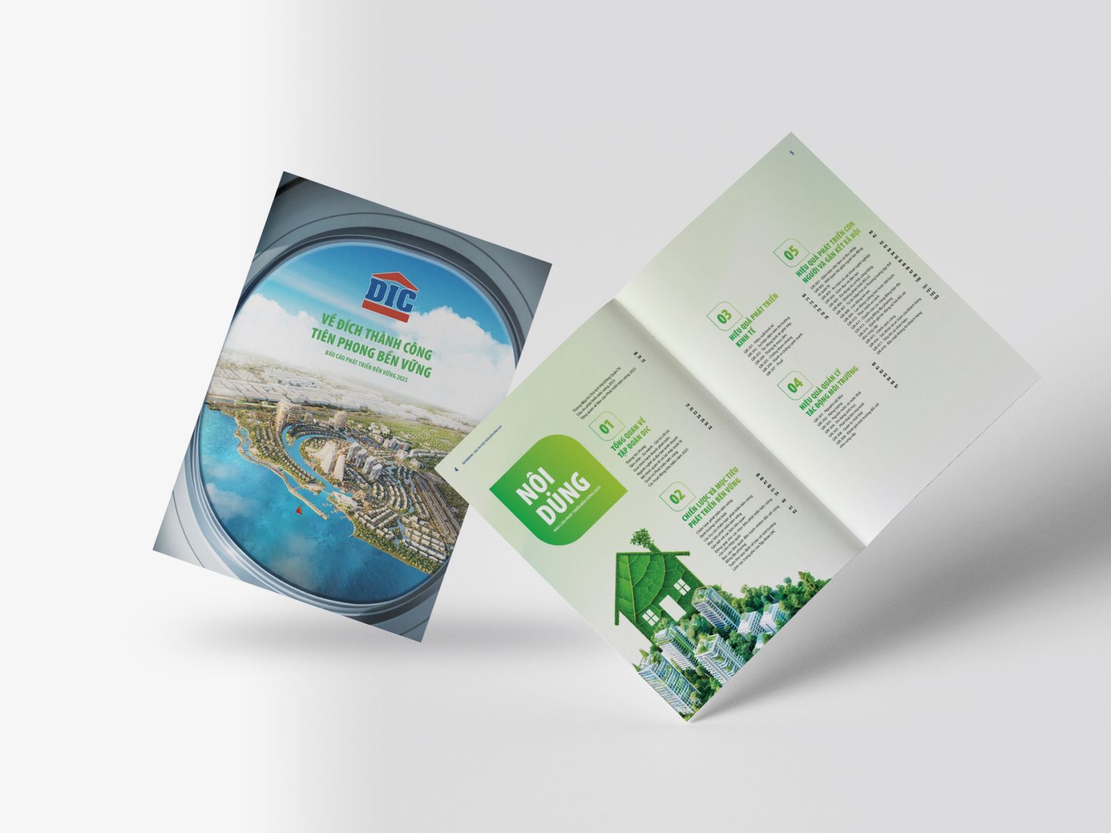 Báo cáo phát triển bền vững DIC 2025 — thiết kế trang 3
