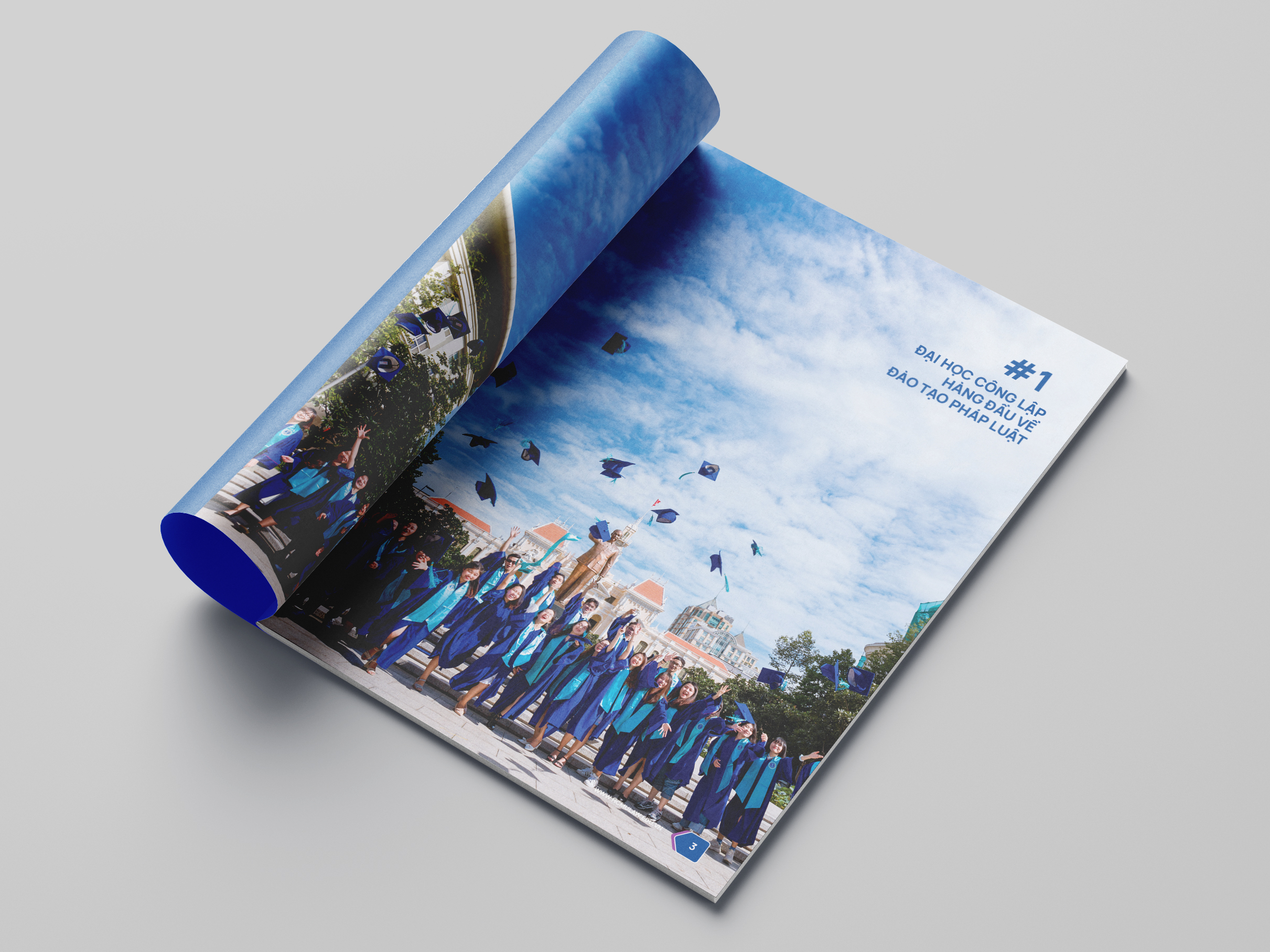 Profile Đại học Luật TP.HCM — thiết kế ấn phẩm 3