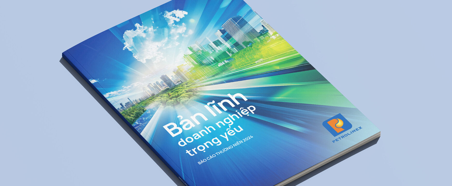 Annual report cover Petrolimex designed by OHHA