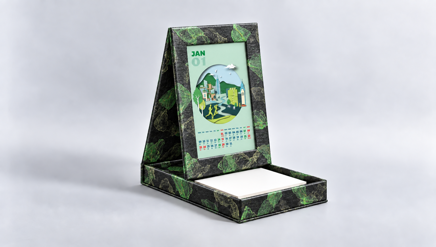 Desk calendar design eco 2027 của OHHA