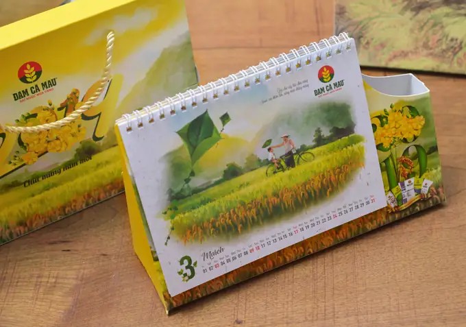 Calendar design Đạm Cà Mau
