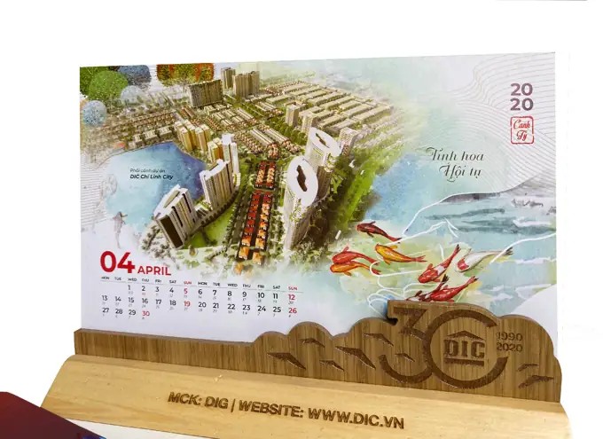 Corporate calendar design DIC 2020
