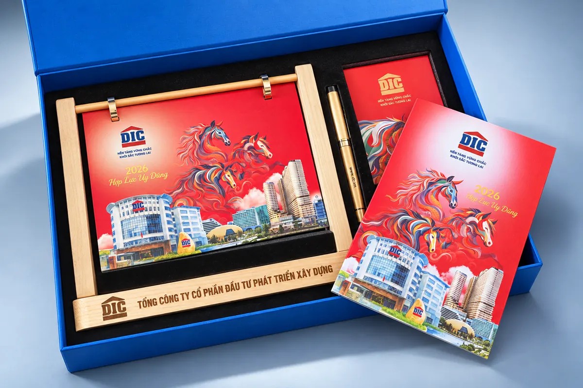 Bộ lịch DIC 2026 Hợp Lực Uy Dũng do OHHA thiết kế