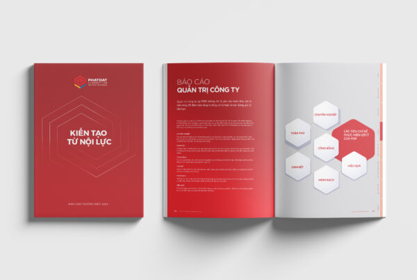 Annual report cover design PDR 2025 – Building from Inner Strength